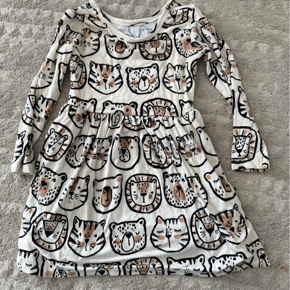 Little Sleepies Lions, Tigers, Bears Dress 2T